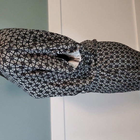 Jean Pascale Dress Tie Waist Black/white M - Picture 2 of 8